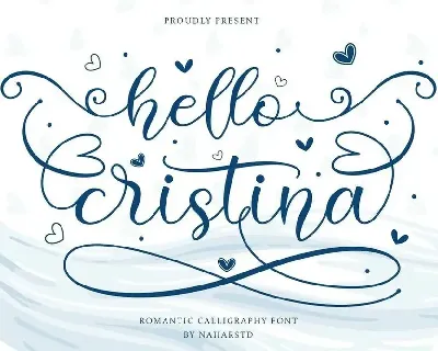 Hello Cristina font