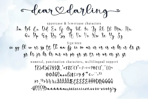 dear darling font