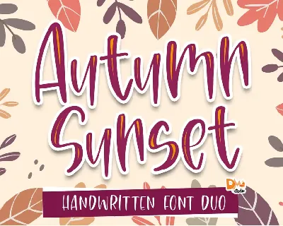 Autumn Sunset font