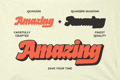 Quakers Demo font