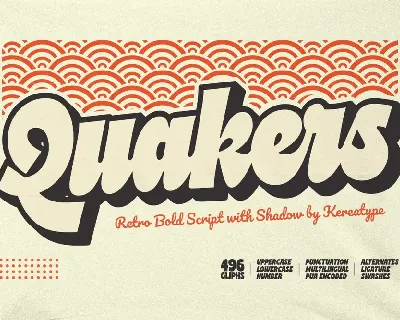 Quakers Demo font
