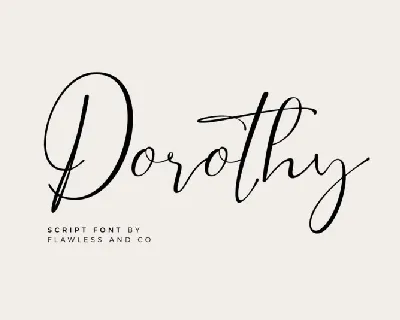 Dorothy font