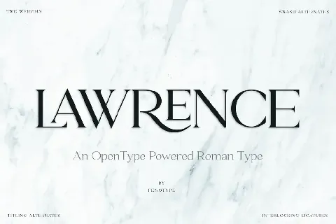 Lawrence font