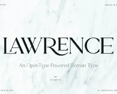 Lawrence font