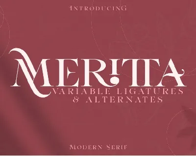 Meritta font