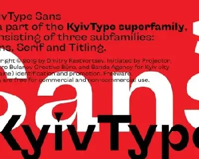 KyivType Sans Serif Family font