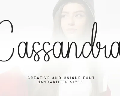 Cassandra Script font