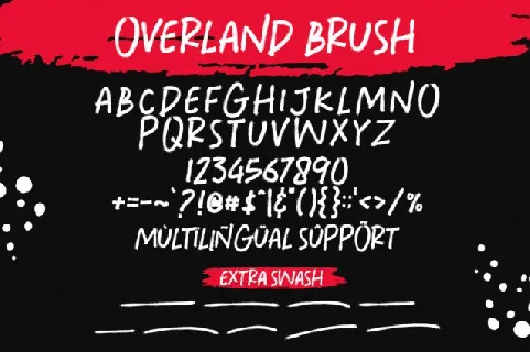 Overland Brush font