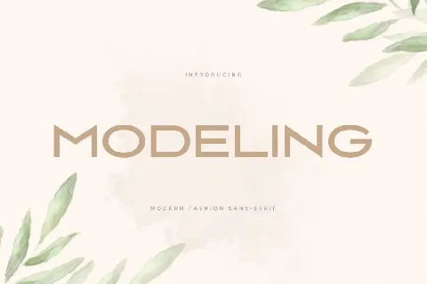 Modeling font
