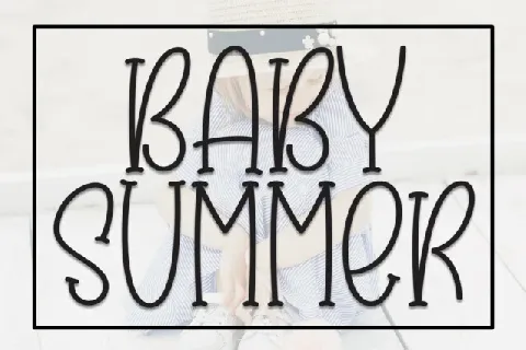 Baby Summer Display font