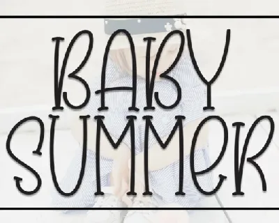 Baby Summer Display font