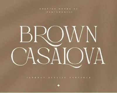 Brown Casalova font