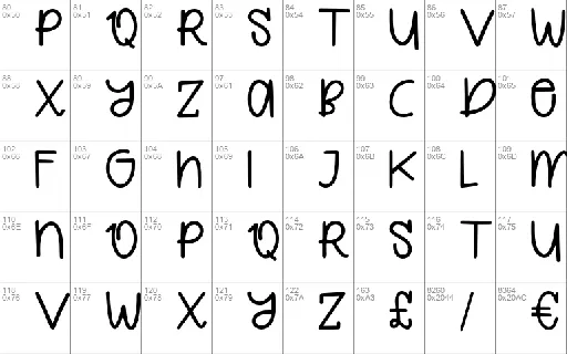 Quirkle font