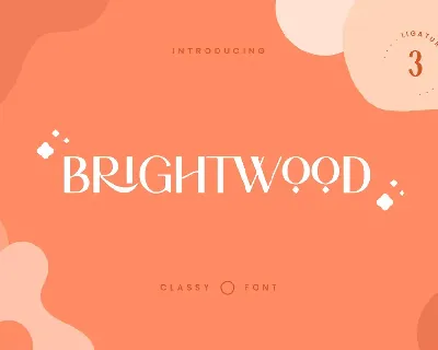 Brightwood font