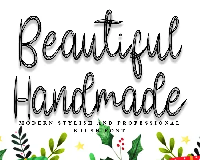 Beautiful Handmade font