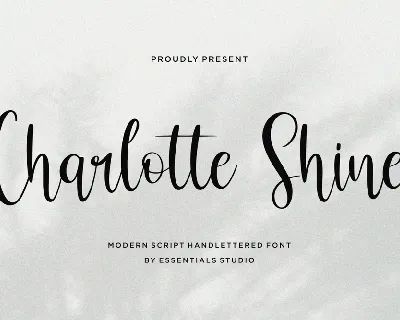 Charlotte Shine font