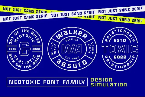 Neotoxic Futuristic font