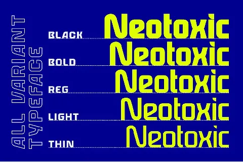 Neotoxic Futuristic font