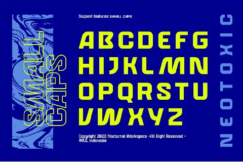 Neotoxic Futuristic font