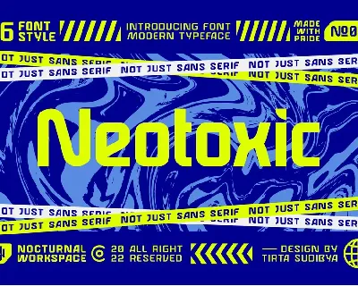 Neotoxic Futuristic font