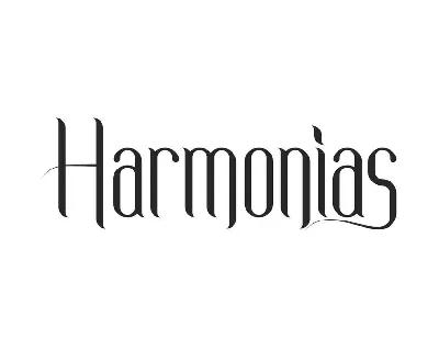 Harmonias font