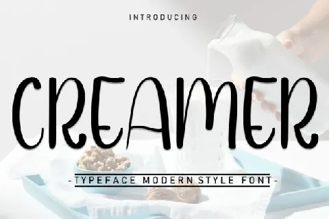 Creamer Display font