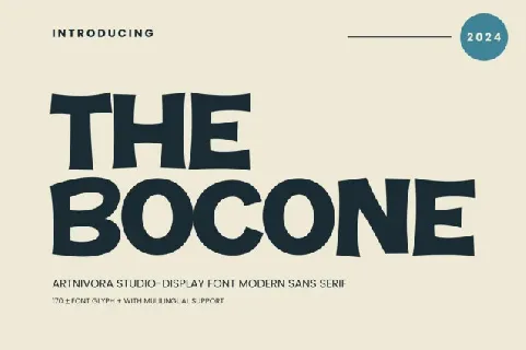 The Bocone font