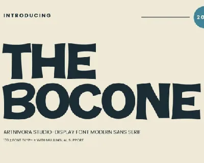The Bocone font