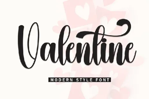 Valentine Calligraphy Typeface font