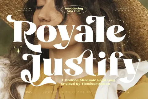 Royale Justify Serif font