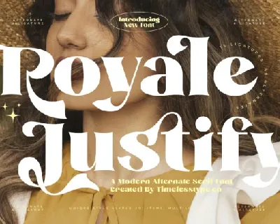 Royale Justify Serif font