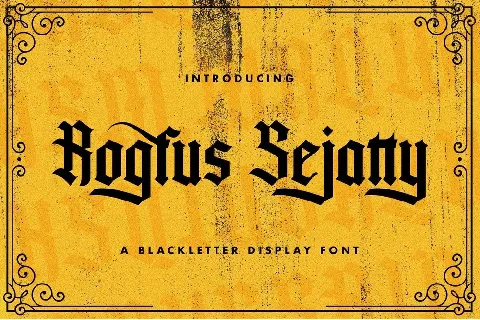 Rogfus Sejatty font