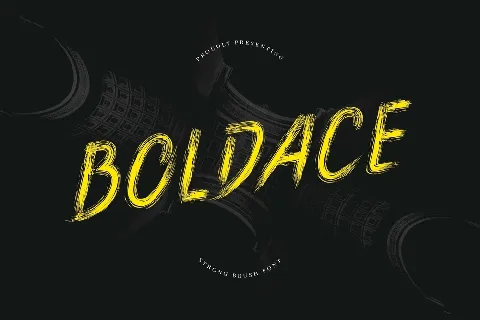 Boldace Strong Brush font