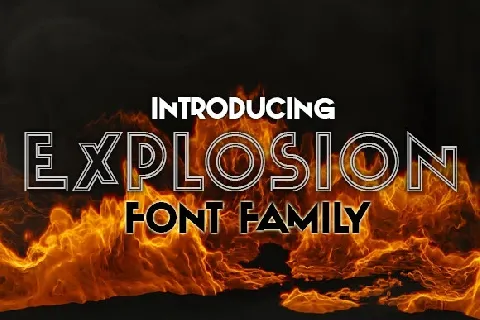 Explosion font