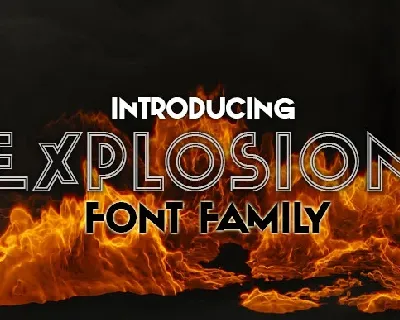 Explosion font