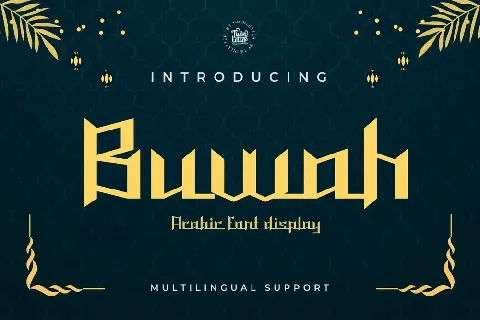 Buwah font