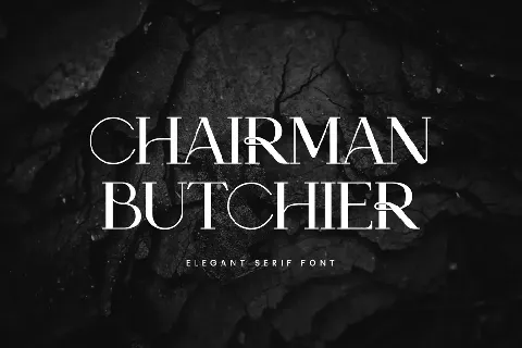 ChairmanButchier font