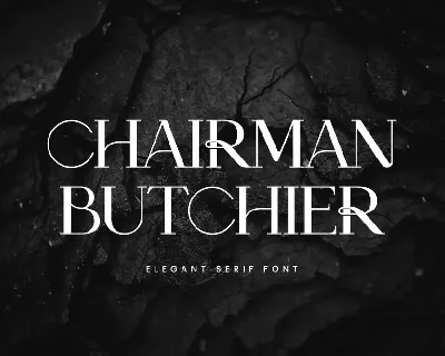 ChairmanButchier font