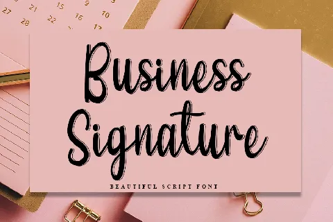 Business Signature Typeface font