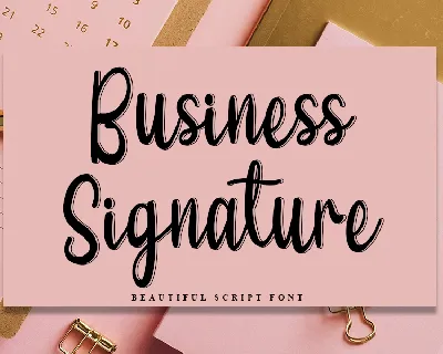 Business Signature Typeface font