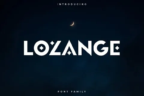 Lozange Display font