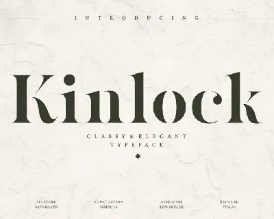 Kinlock Serif font