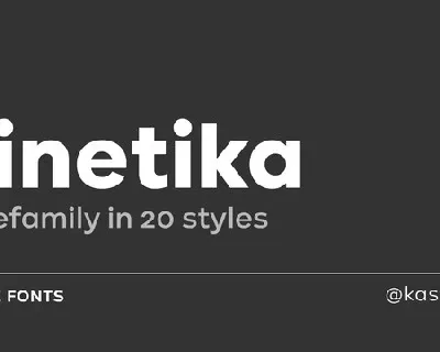 Kinetika Sans Serif font