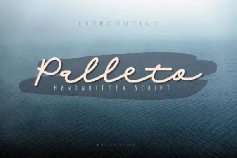 Palleto Handwritten font