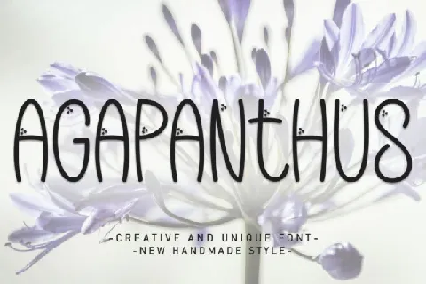 Agapanthus Display font