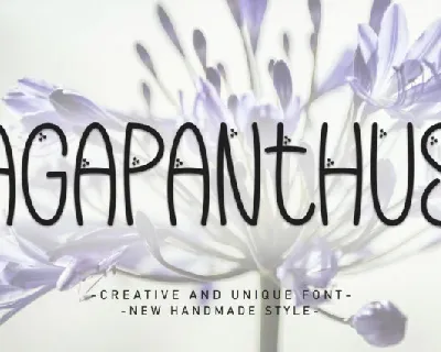 Agapanthus Display font