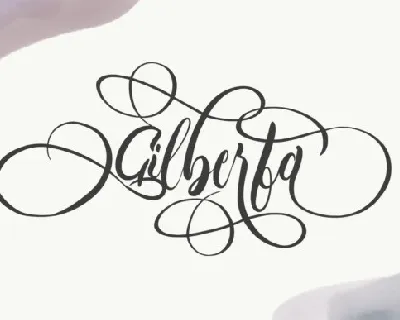 Gilberta Calligraphy font