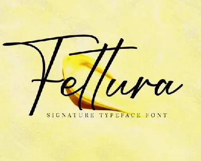 Fettura Script font