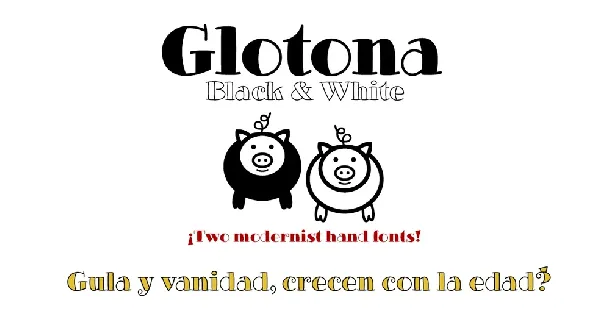Glotona Black Free font
