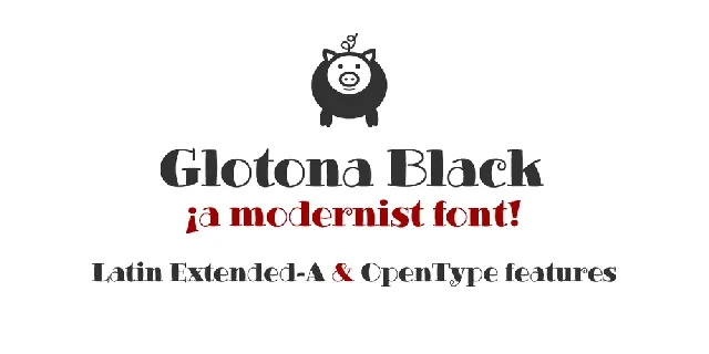 Glotona Black Free font